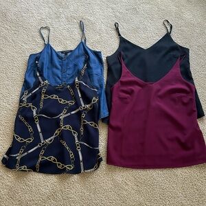 Lot of 4 Banana Republic cami tops.  All size XS. All EUC